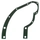 AGCO Allis Chalmers Timing Gear Cover Gasket 70206946, black rubber gasket with multiple holes for engine assembly.