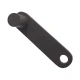 Allis-Chalmers Drawbar Lock 1/2 in KI1058, black metal drawbar locking component with a hole at one end and a rounded knob at the other, for agricultural machinery.