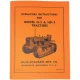 Allis-Chalmers Allis Chalmers H3 HD3 Crawler Operators Instructions Manual, orange cover with a drawing of a crawler tractor.