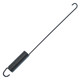 Allis-Chalmers Brake Return Spring, black metal coil spring with hooks on both ends for Allis Chalmers 170, 175, D17 late models, part number 70237328.