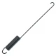 Allis-Chalmers Brake Return Spring for 170 175 Late D17, black coil spring with hooks on each end used in tractor brake systems.