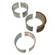 Allis-Chalmers Main Bearing Set, 0.030" Undersized (Set of 3) - Allis Chalmers B, IB, C, CA, RC, showing three main bearing shells with wear and rust details.