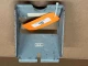 Allis Chalmers D10 Series III PTO Guard Shield, display showing a used gray metal PTO guard shield with a white price sticker of $105.00 and an orange tag labeled used part, on a brown background.