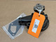 Allis-Chalmers Water Pump, display model with attached orange price tag and gasket, on tan background.