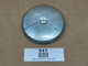 Allis Chalmers Fuel Cap for D21, 190, 190XT, 200, 210, 220 - Display model of a round metallic fuel cap.