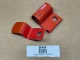 Hand Crank Holder Bracket for Allis Chalmers WC WF RC WD WD45, red metal display bracket with circular hole for securing a hand crank, used farm machinery part.