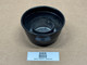Allis-Chalmers B IB C CA RC Air Cleaner Oil Cup AC-047D, display image of a black oil cup used in air cleaners for vintage Allis-Chalmers tractors on a beige surface.