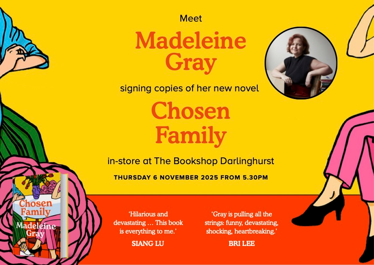 Meet Madeleine Gray - 5.30pm  Thursday 6 November 2025 Meet Madeleine Gray - 5.30pm  Thursday 6 November 2025