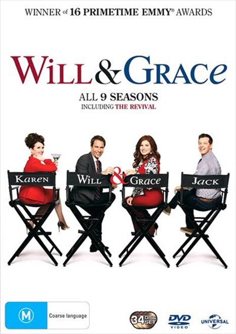 Will & Grace : All 9 Seasons (including the Revival) DVD