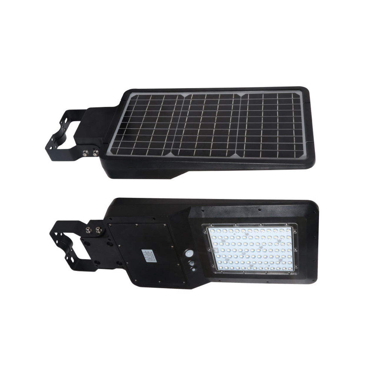 Best Solar LED Parking Lot or Street Light - Dusk to Dawn - 40 Watt 4800 Lumens - Programmable Remote
