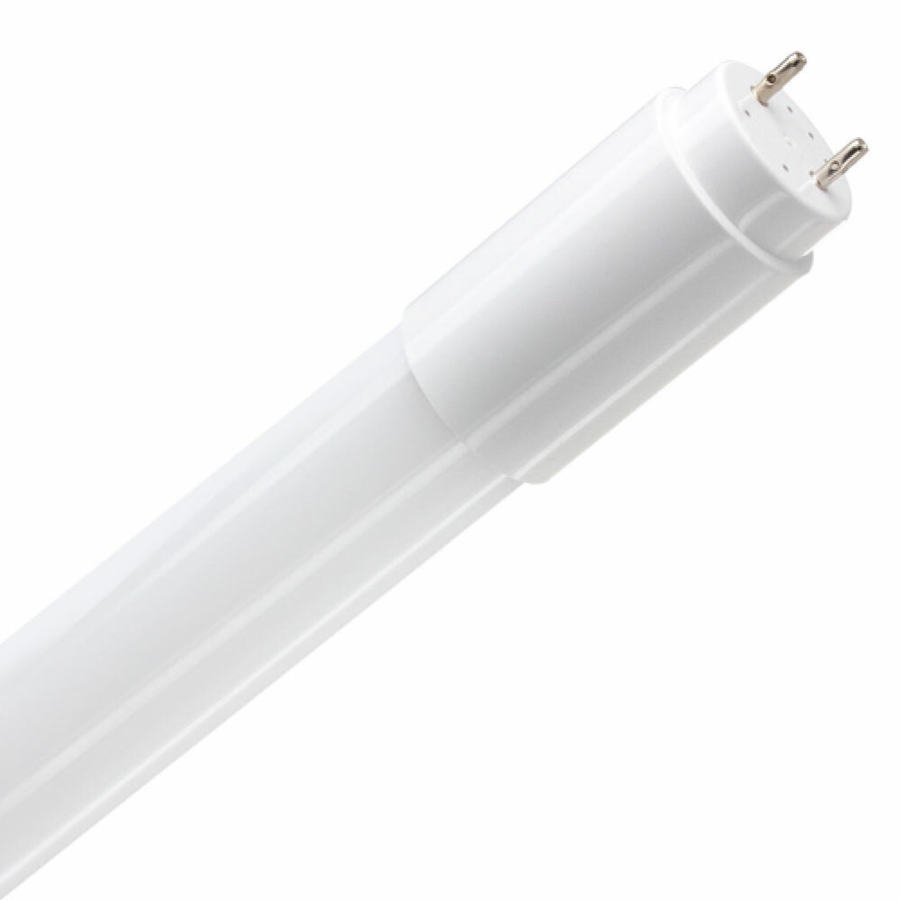 24 Inch T8 LED Hybrid Lamps, 8 Watt, 1000 Lumens, 3000K Soft White - Works  with existing electronic T8 ballasts or without ballasts, Clear Lens