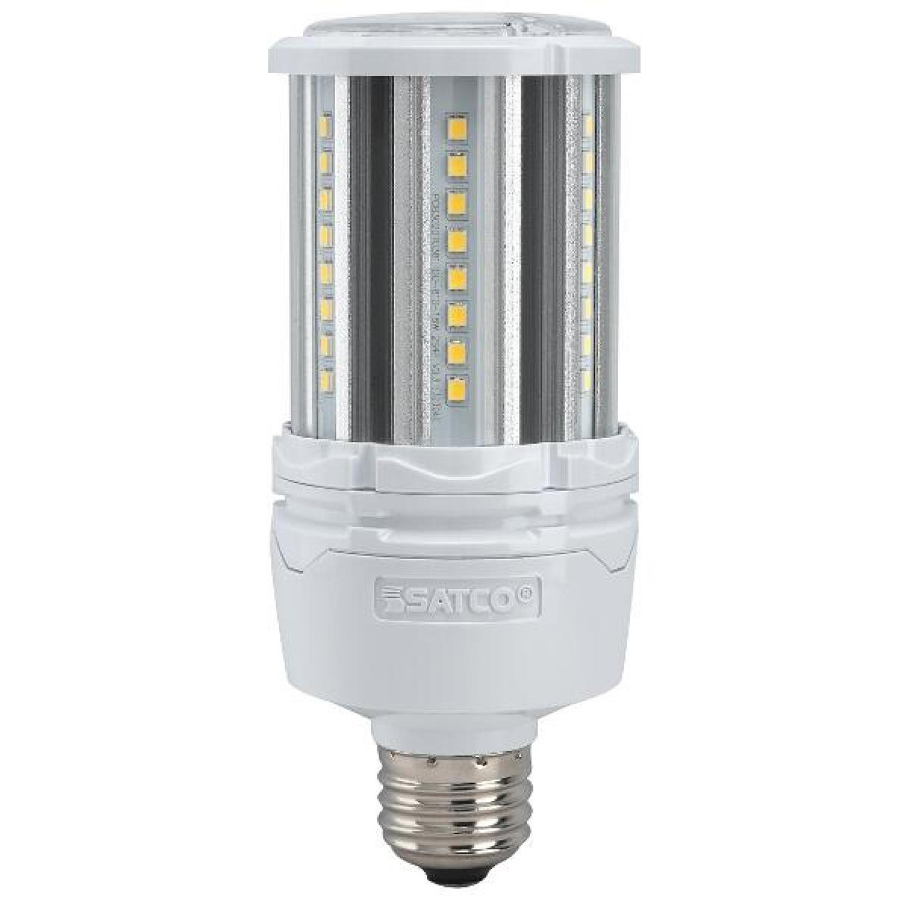 LED Corn 18W Output LED Retrofit Bulb for Bollards, Post Top Globes and Site Lighting, Lumens Edison Base - 5000K