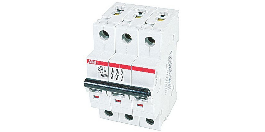ABB - S203P-K20 - Miniature Circuit Breaker, Toggle Actuator, 20 A, 25 ...