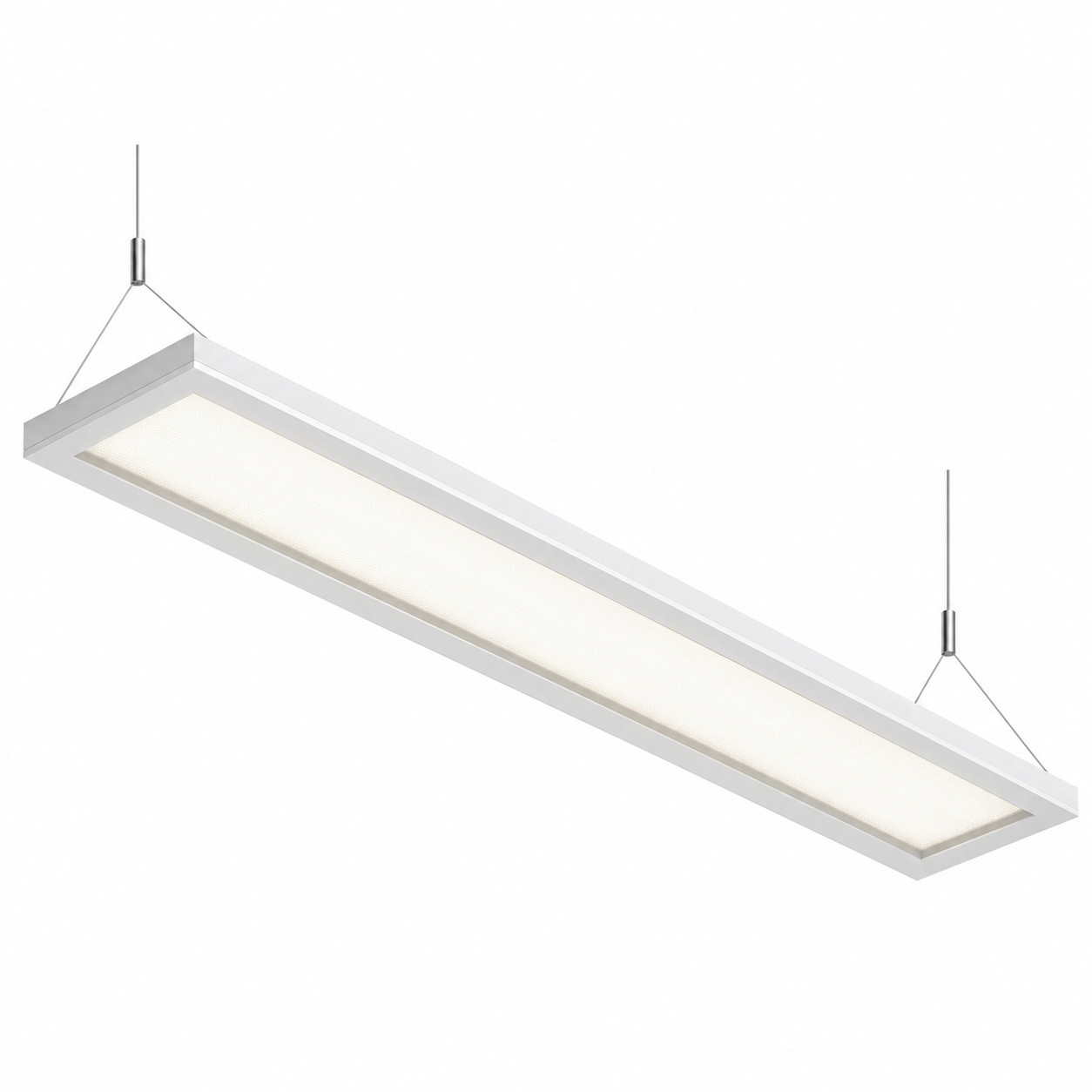 4ft LED suspended up/down panel light, 40W, 4200 lumens, 35K/40K/50K selectable, suspension hanging kit