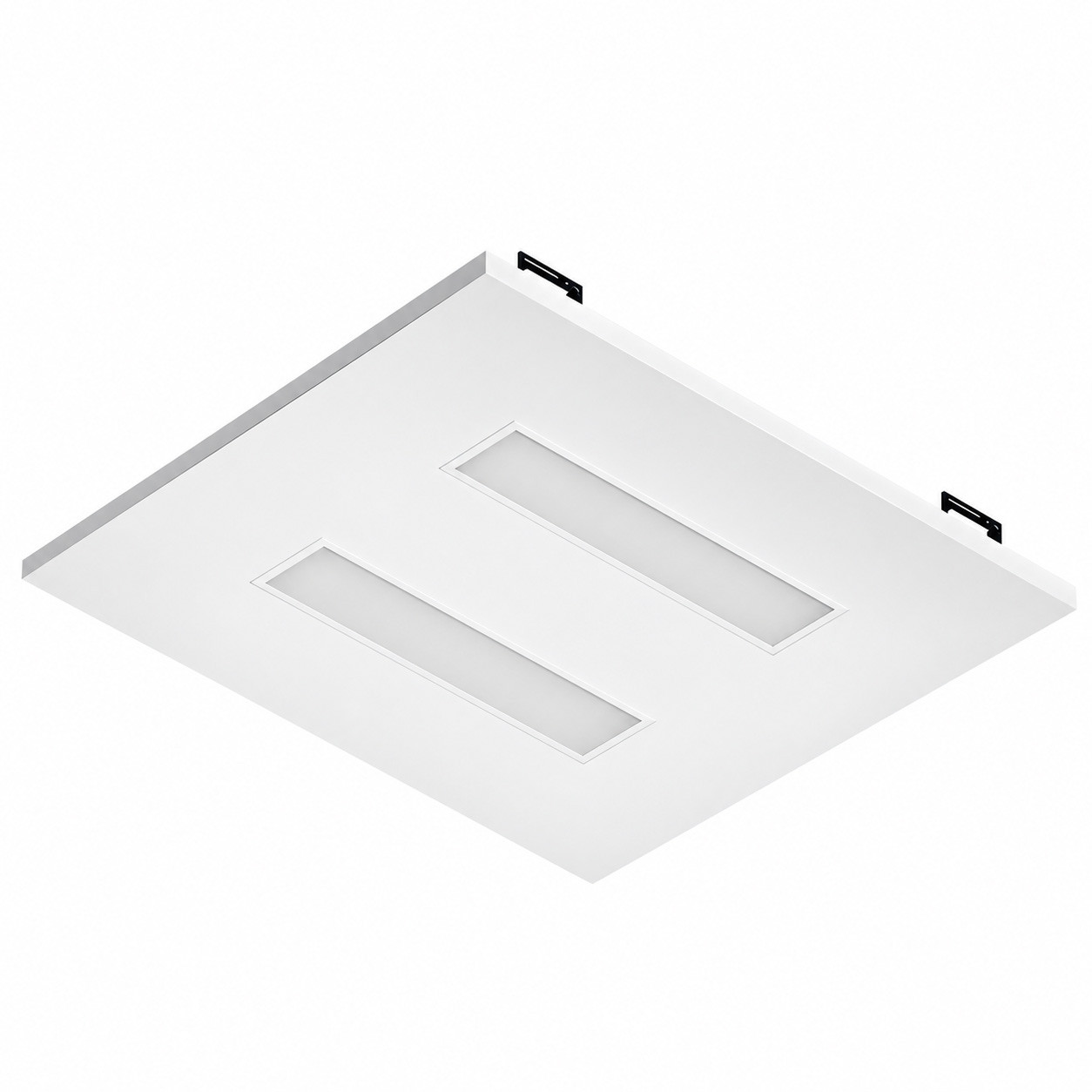 2X2 LED Drop In T-Bar Light - With Motion Sensor - 20W - 120-277V -  Color Temperature Selectable 30K/35K/40K/50K - Frosted Lens - Dimmable - White Finish