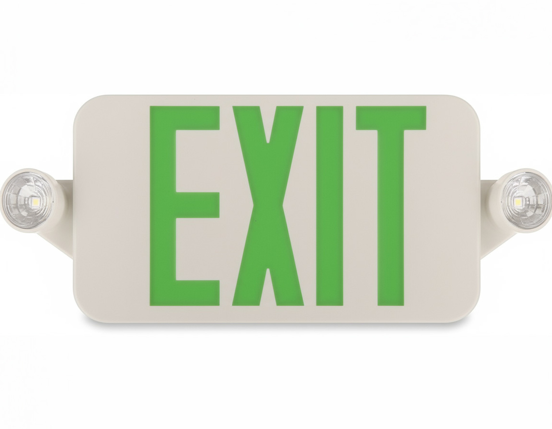 ThermoPlastic LED Exit/Unit Combo, Red/Green Switchable, Round - ECRG RD M6