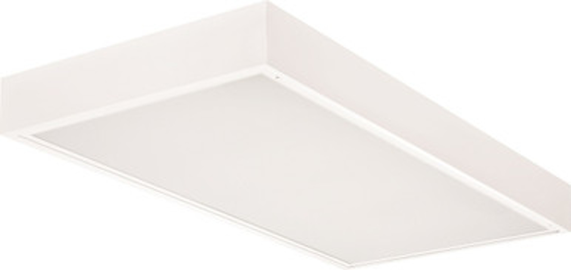 Lithonia Lighting 2TLX4 48L FW A12 EZ1 LP840 - T LED surface mount, 2x4, Nominal 4800 lumens, Flush aluminum, white, #12 pattern acrylic, eldoLED dimming 1pct, 80+ CRI, 4000K, SKU - 231N60 - 2TLX4 48L FW A12 EZ1 LP840