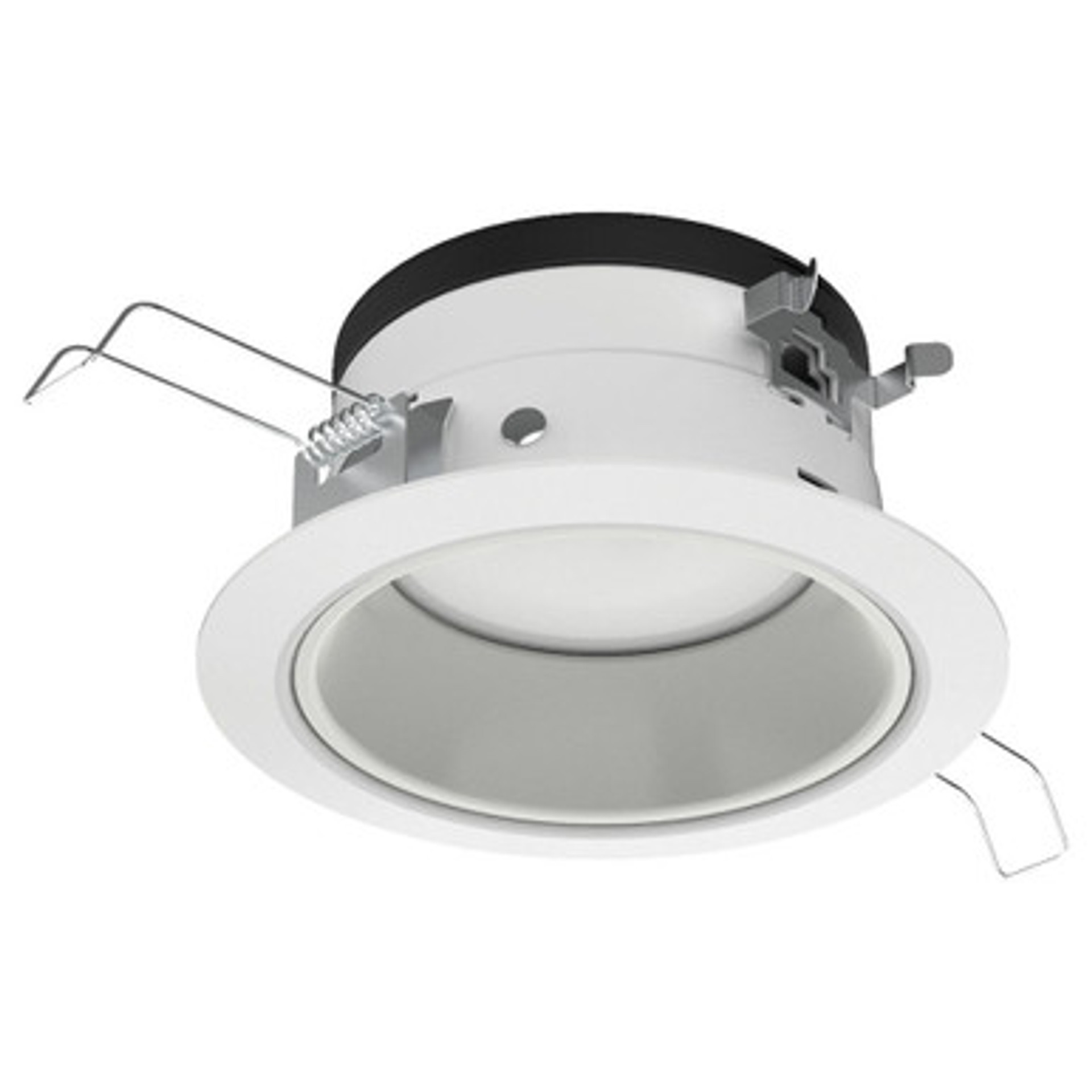 Lithonia Lighting JPDZ4 DC ALO10 SWW5WD 90CRI 120 FRPC WWH M6 - Juno Podz 4IN LED Down-Lights, Down-Light Cone Trim, Switchable Lumens - 700LM, 1000LM, & 1200LM, Switchable CCT - 2700K, 3000K, 3500K, 4000K, 5000K + WarmDim (2850), 90+ CRI, 120V, Forward/Reverse Phase Cut, White, White Trim Ring