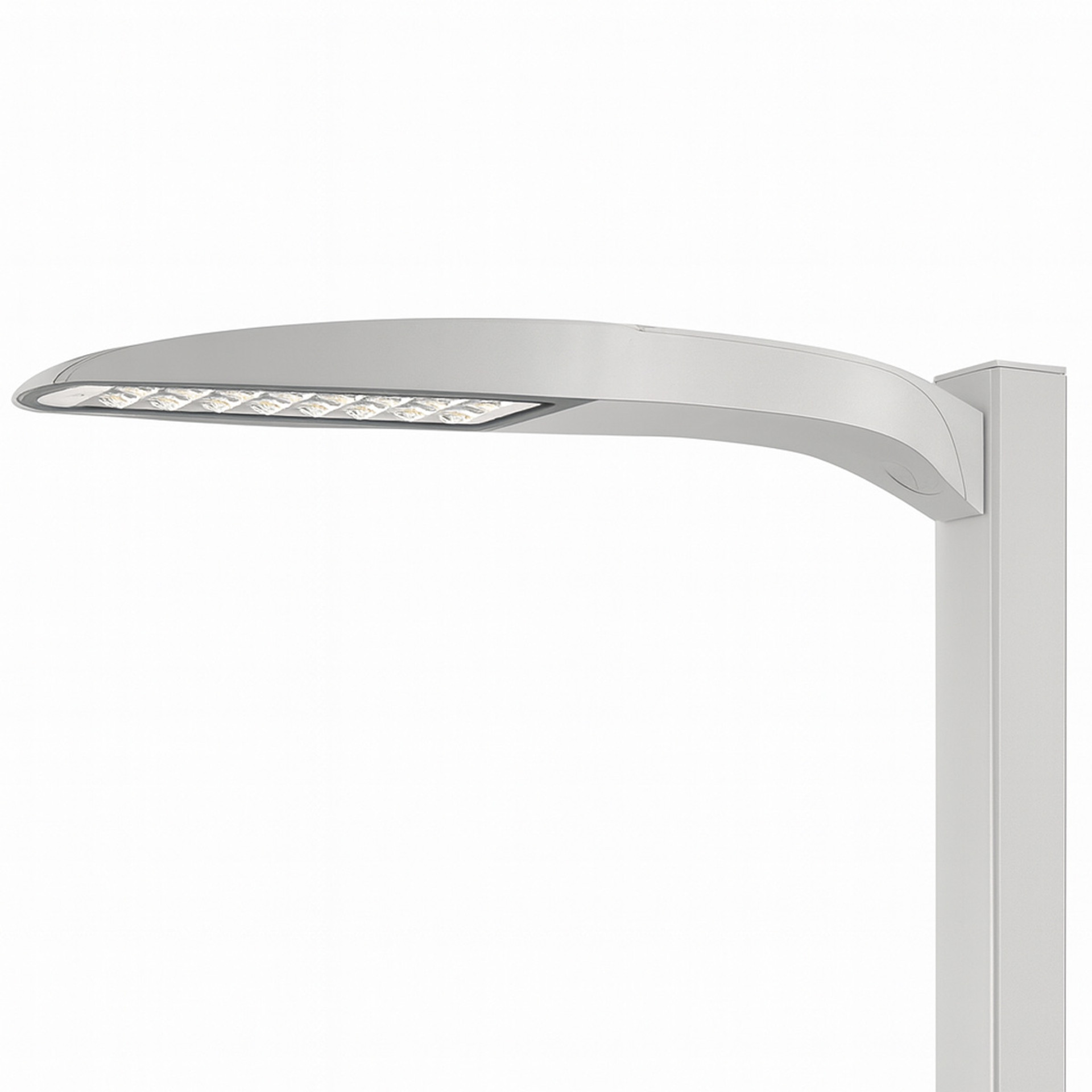 LED Area Luminaire, 27116 LM, 5000K ,Type III Medium, 120-277V, Round Pole Mounting,Natural aluminum finish, super durable,G1