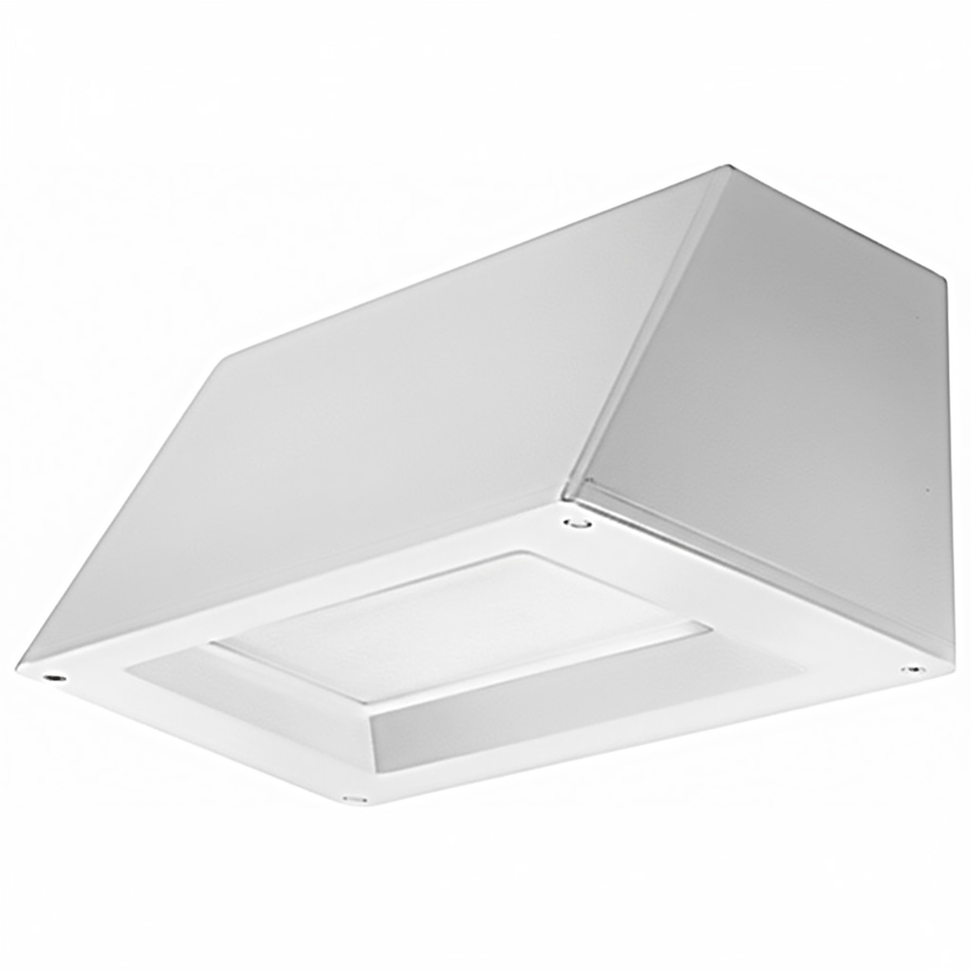 Lithonia Lighting - Security Lighting - LED Trapezoid Wallpack with Dual Switching, 3000 Lumens, 4000K, Wide Beam, 120-277V, White Finish - Model WST LED P2 40K VW MVOLT DS DWHXD