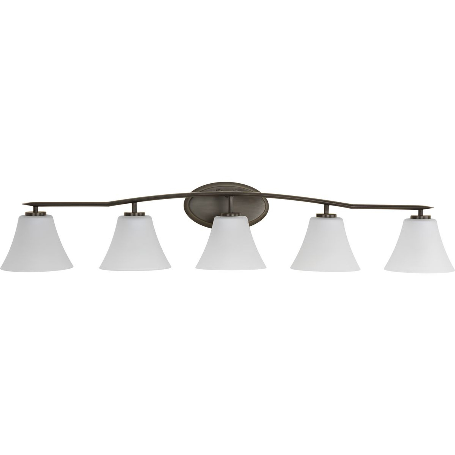 Progress Lighting Bath & Vanity Light - Bravo Collection Five-Light Bath & Vanity - Model P2016-20W