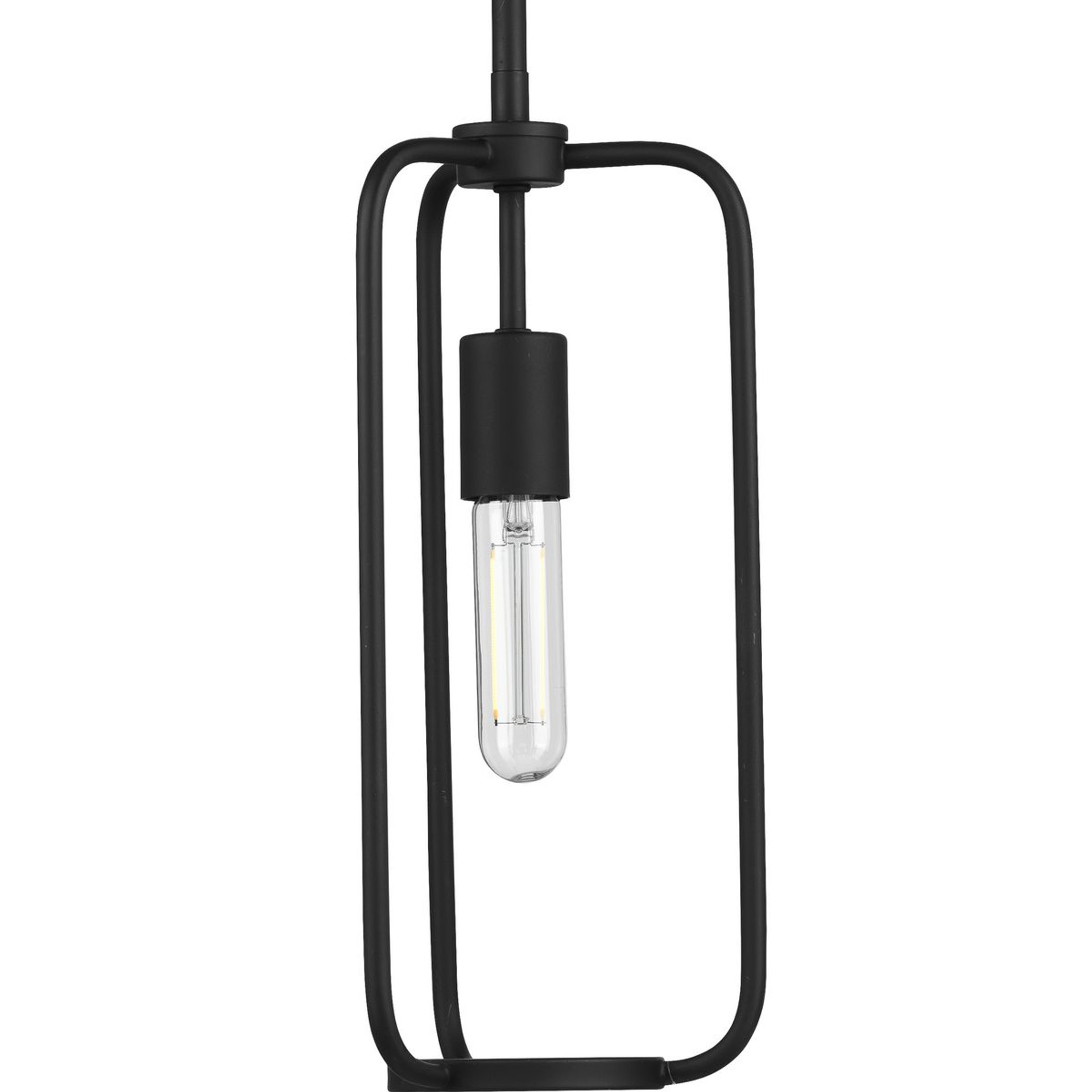 Progress Lighting Pendants Light - Bonn Collection One-Light Matte Black Farmhouse Pendant Light - Model P500223-031