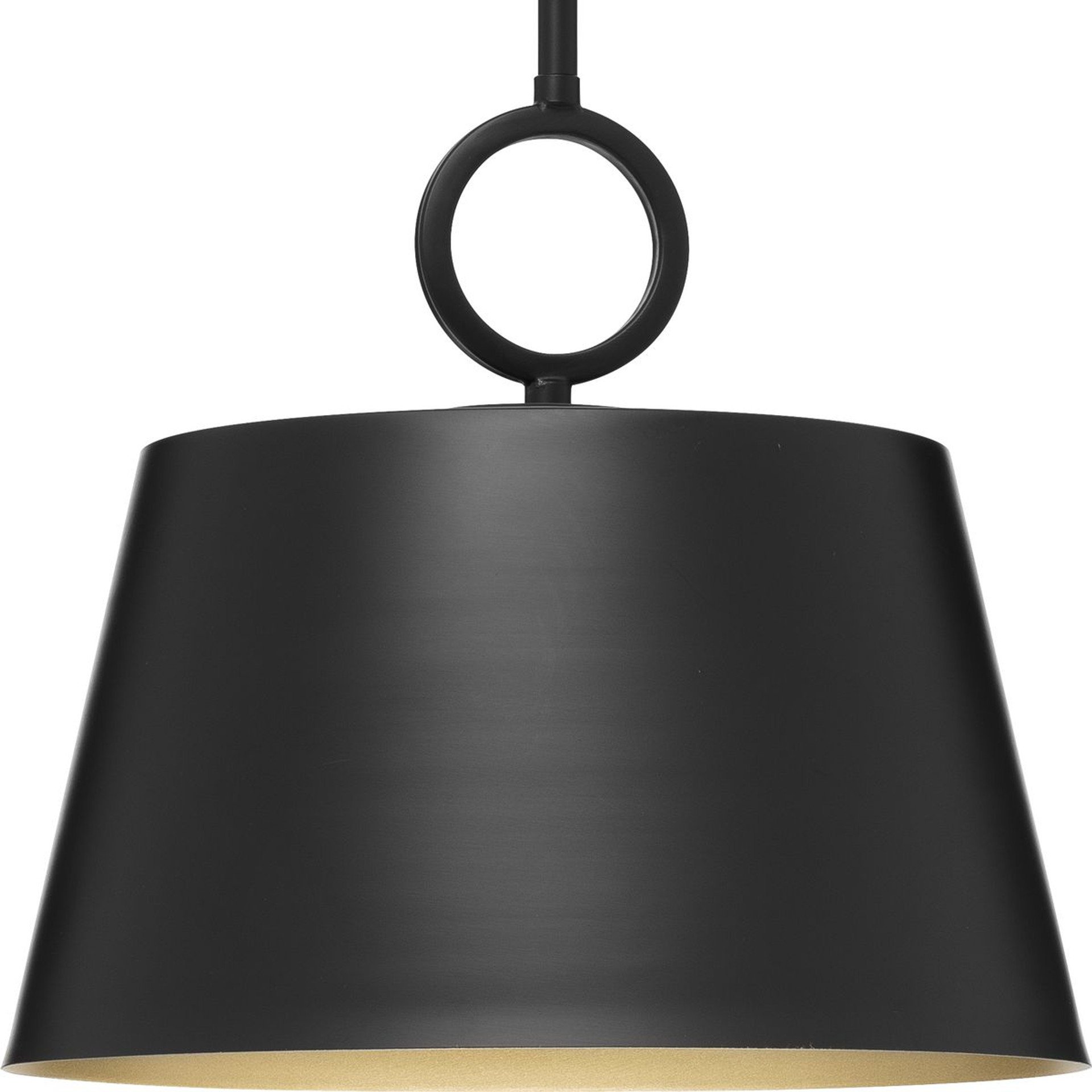 Progress Lighting Pendants Light - Parkhurst Collection One-Light New Traditional Matte Black Metal Pendant Light - Model P500367-31M