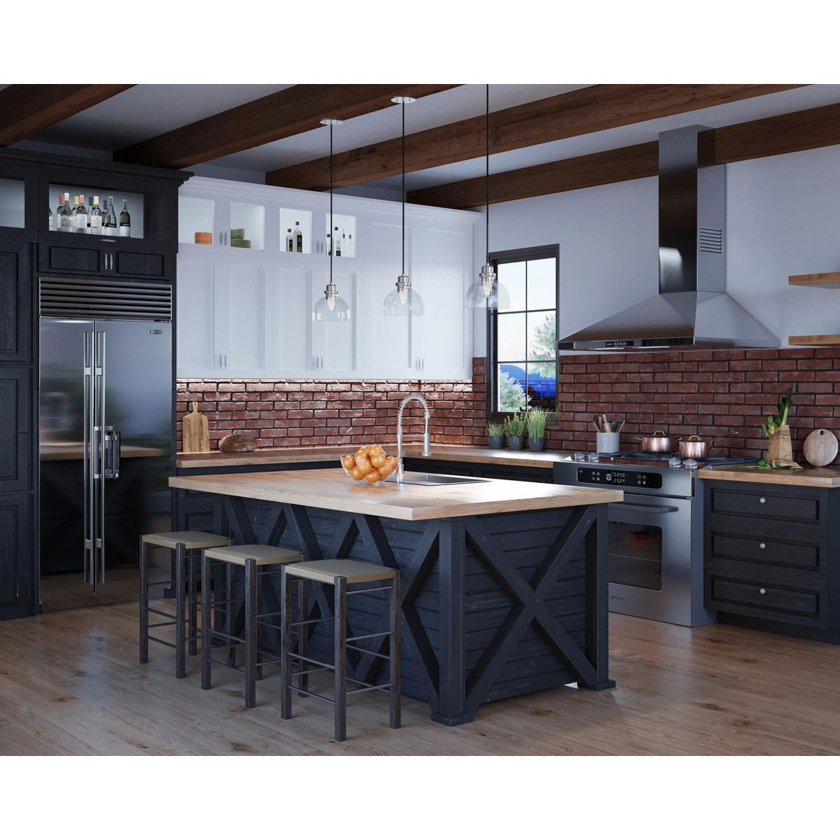 Progress Lighting Garris Collection One-Light Brushed Nickel Clear Glass Transitional Mini-Pendant - Dry Location Listed Application Shot Model P500405-009