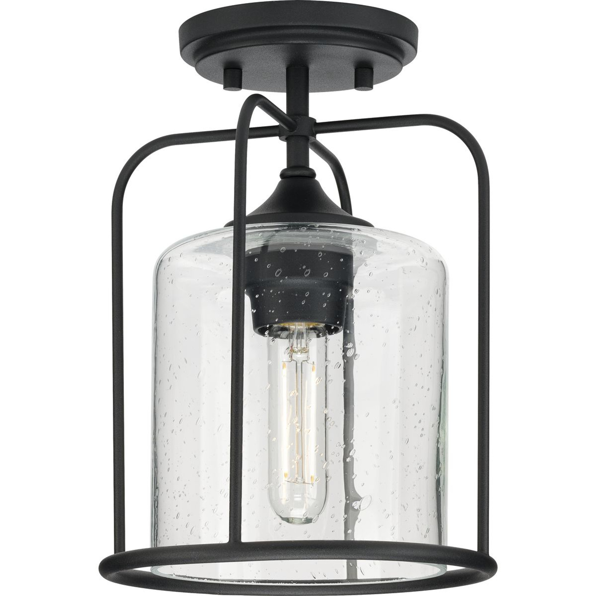 Progress Lighting Chandeliers Light - Gresham Collection Fifteen-Light Graphite Clear Seeded Glass Farmhouse Chandelier Light - Model P400166-143