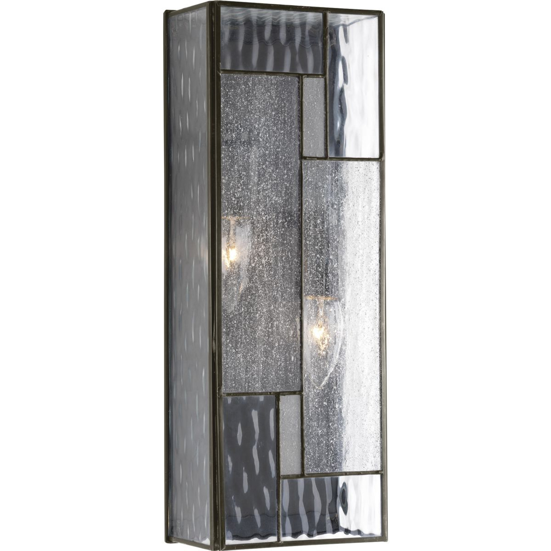 Progress Lighting Outdoor Light - Geometric Collection Two-Light Medium Wall Lantern - Model P560048-129