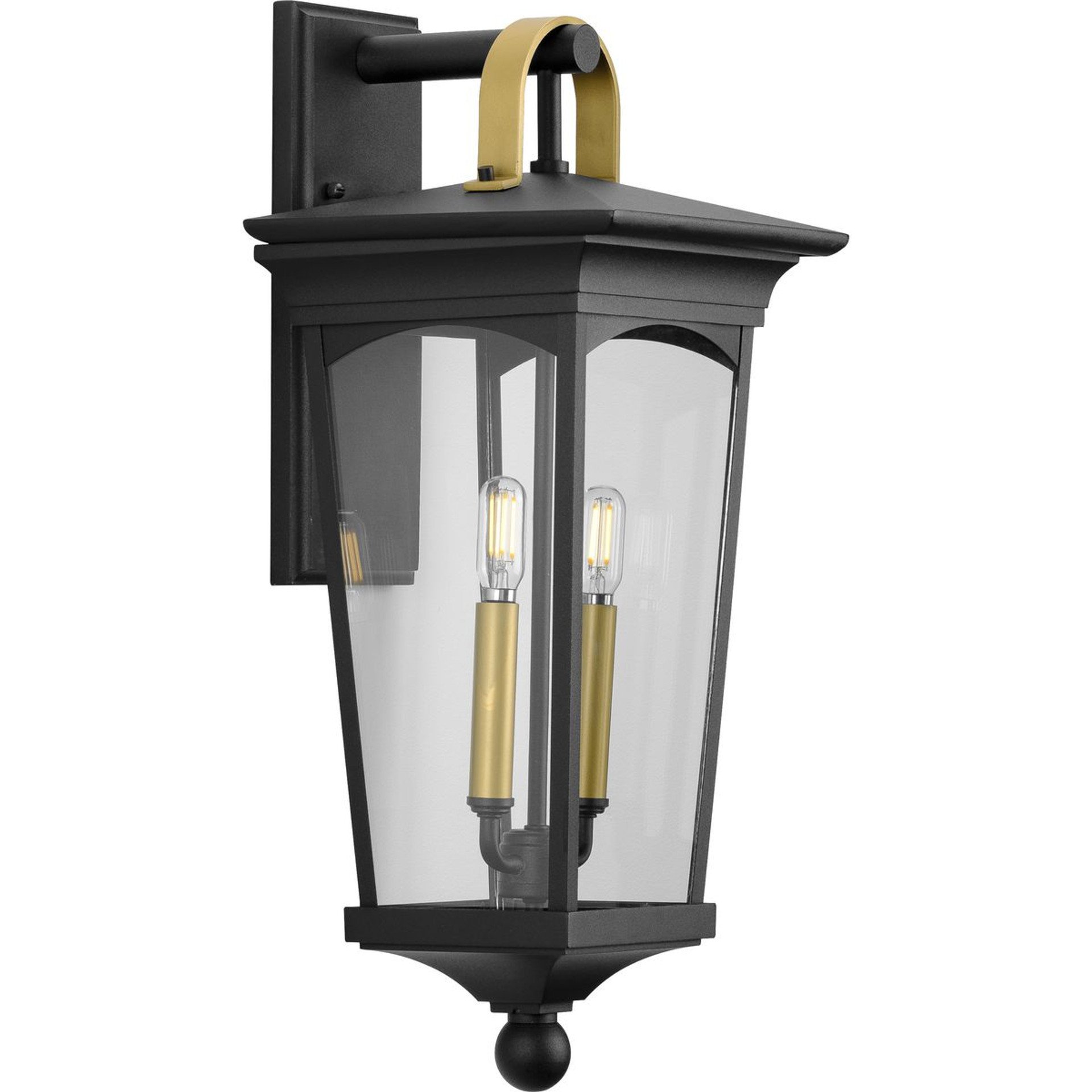 Progress Lighting Outdoor Light - Chatsworth Collection Black Two-Light Medium Wall Lantern - Model P560183-031
