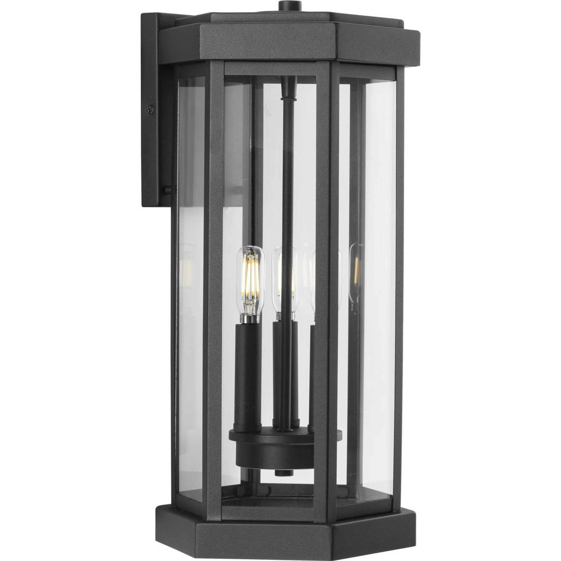 Progress Lighting Wall Bracket Light - Carrick Collection One-Light Vintage Brass Summer Linen Shade Transitional Wall Light - Model P710104-163