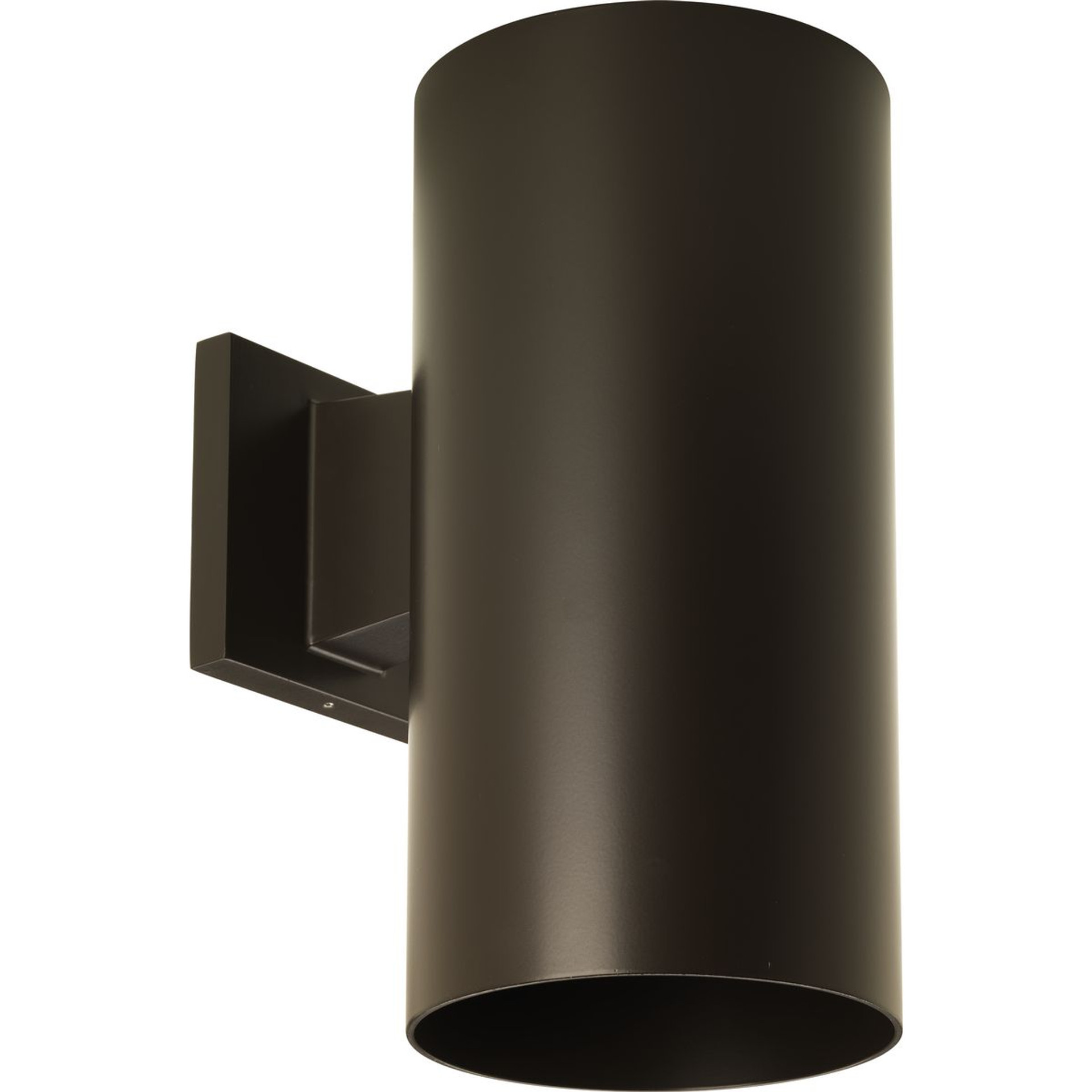 Progress Lighting Cylinder Light - 6" Bronze LED Outdoor Wall Cylinder - Model P5641-20/30K