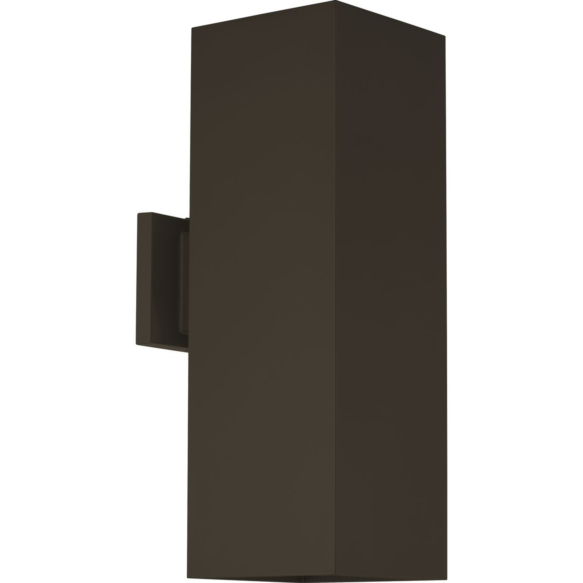 Progress Lighting Cylinder Light - 6" LED Square Up/Down Outdoor Wall Mount Fixture - Model P5644-20-30K