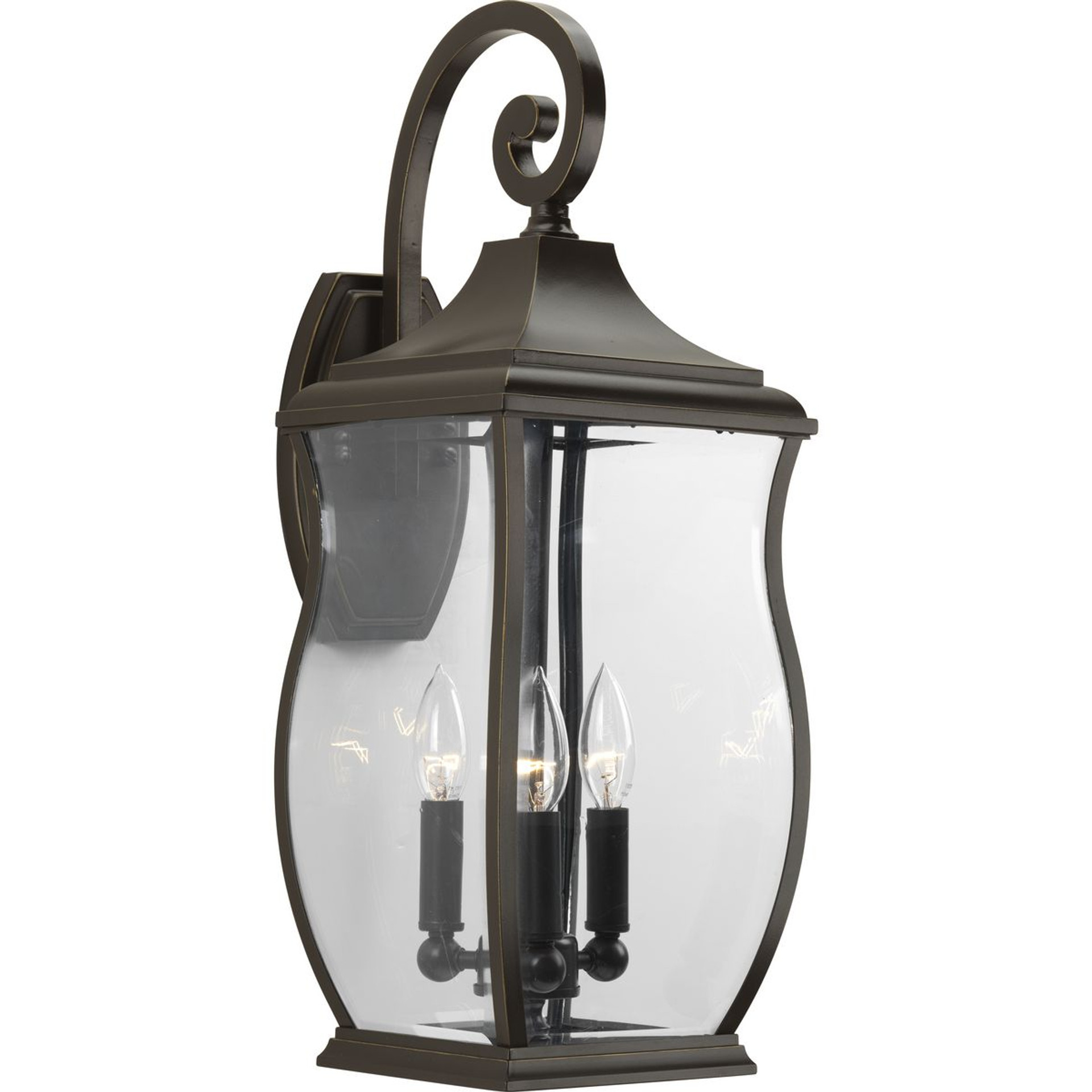Progress Lighting Outdoor Light - Township Collection Three-Light Large Wall Lantern - Model P5699-108
