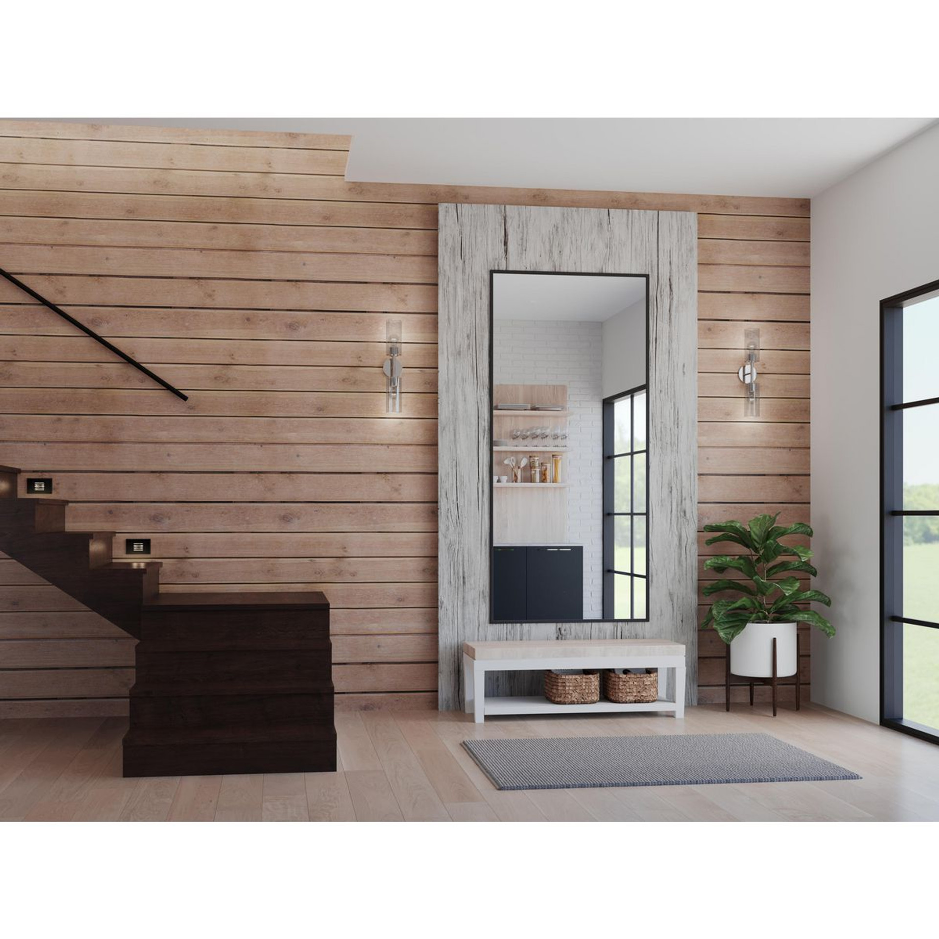 Progress Lighting LED Indoor Louvered Step Light - Damp Location Listed Application Shot Model P660003-031-30K