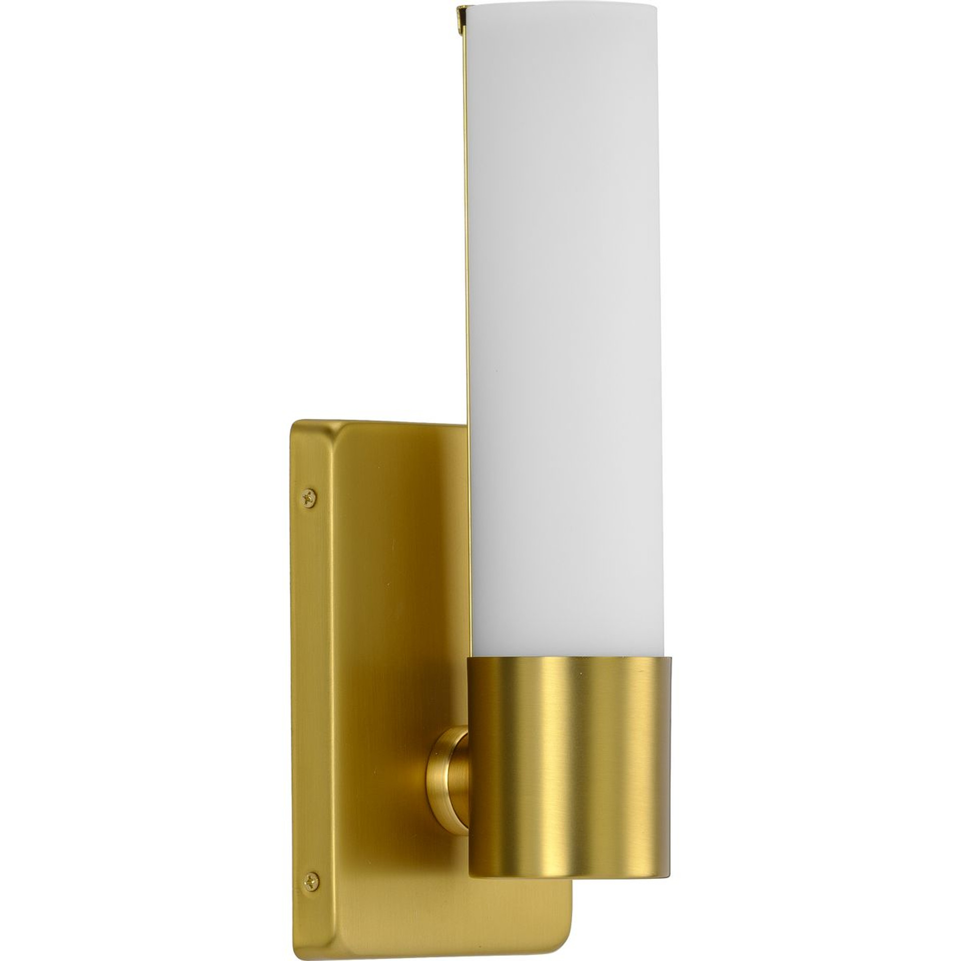 Progress Lighting Wall Bracket Light - Blanco LED Collection Satin Brass One-Light LED Wall Bracket - Model P710047-012-30
