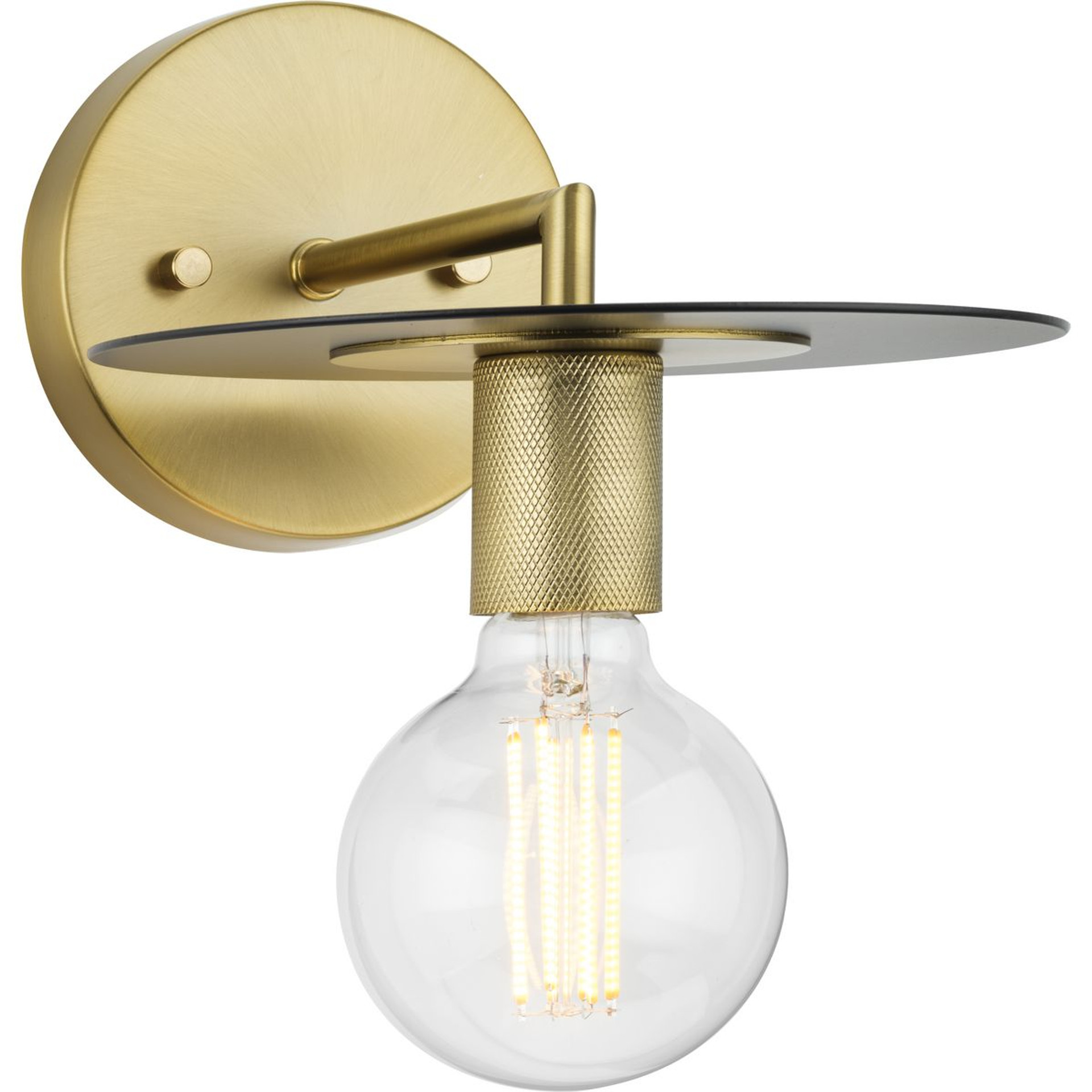 Progress Lighting Wall Bracket Light - Trimble Collection One-Light Brushed Bronze Wall Bracket - Model P710112-109