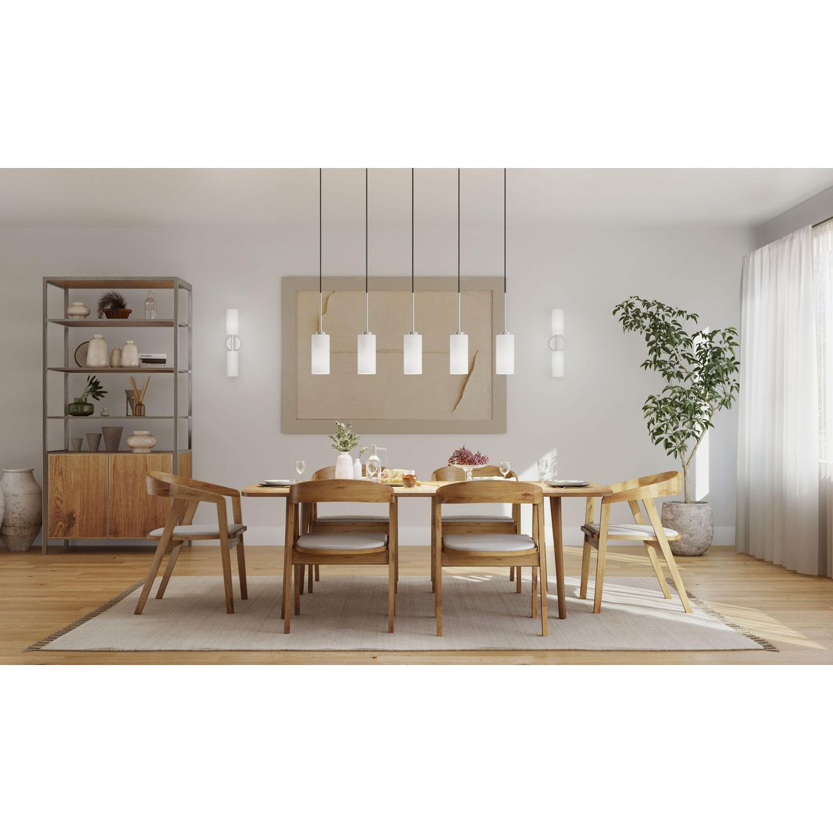 Progress Lighting Cofield Collection Two-Light Brushed Nickel Transitional Wall Bracket - Damp Location Listed Application Shot Model P710116-009