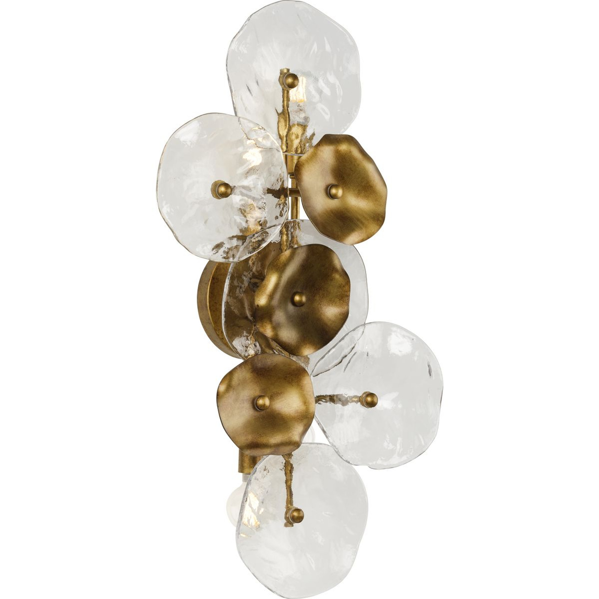Progress Lighting Wall Sconce Light - Loretta Collection Four-Light Gold Ombre Transitional Wall Sconce - Model P710124-204