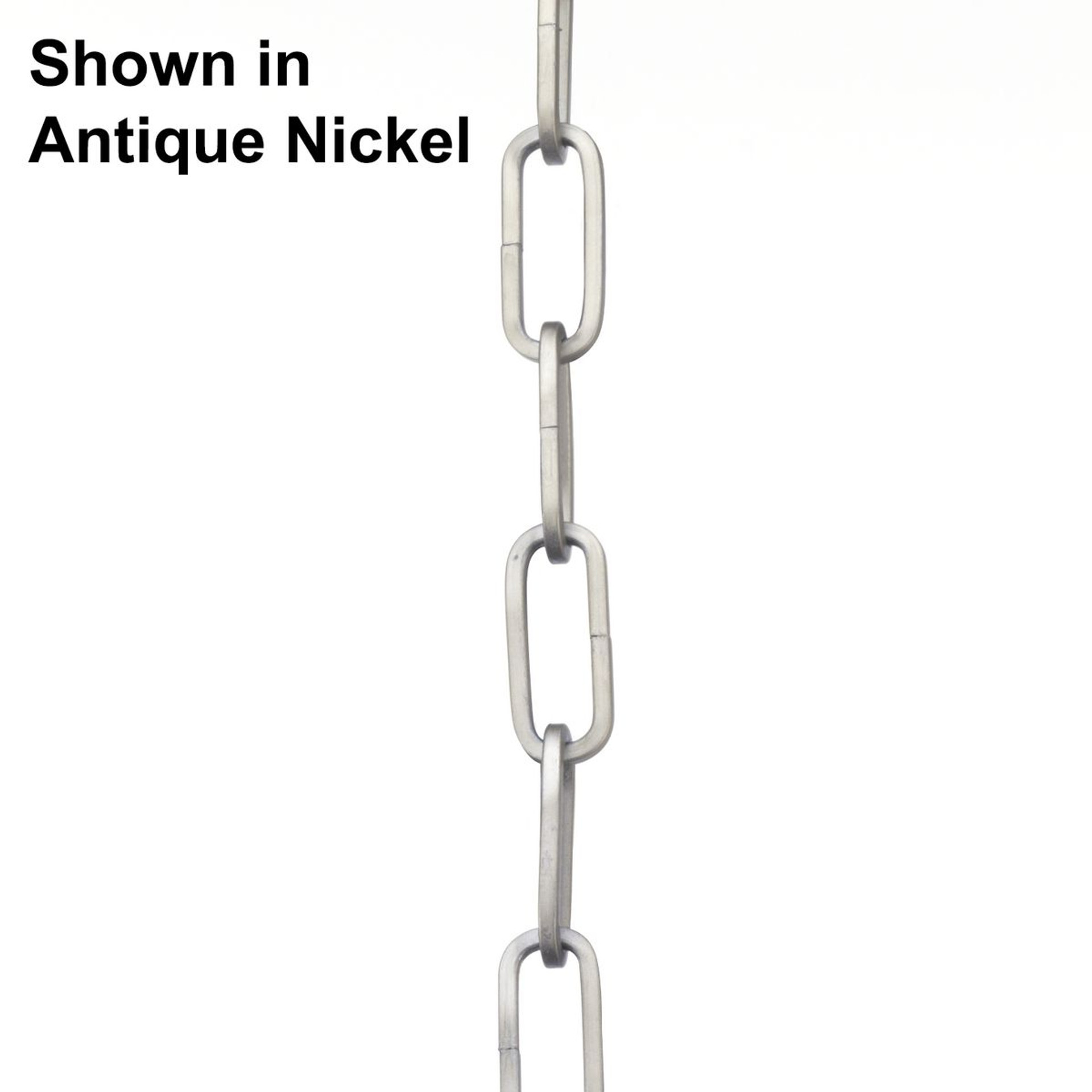 Progress Lighting Accessories Light - 48-inch 9-gauge Silver Ridge Square Profile Accessory Chain - Model P8755-134