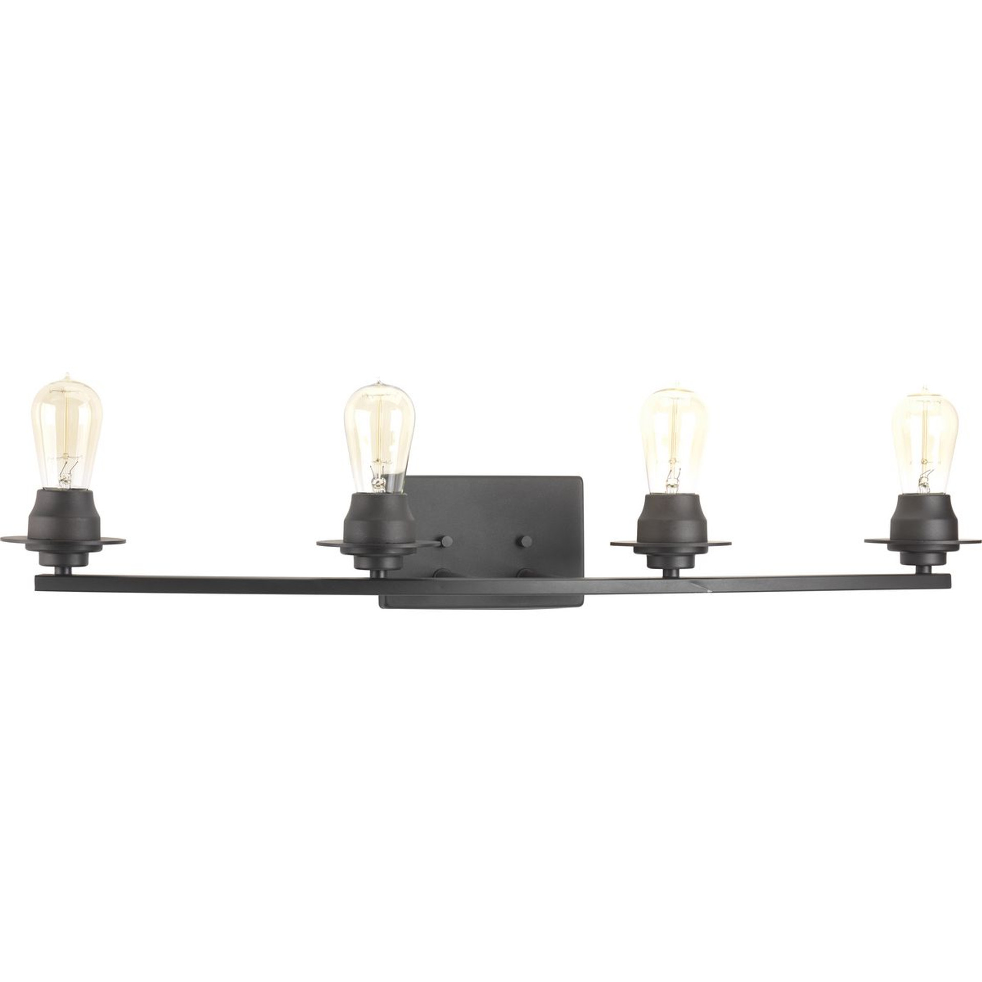 Progress Lighting Bath & Vanity Light - Debut Collection Four-Light Graphite Farmhouse Bath Vanity Light - Model P300011-143