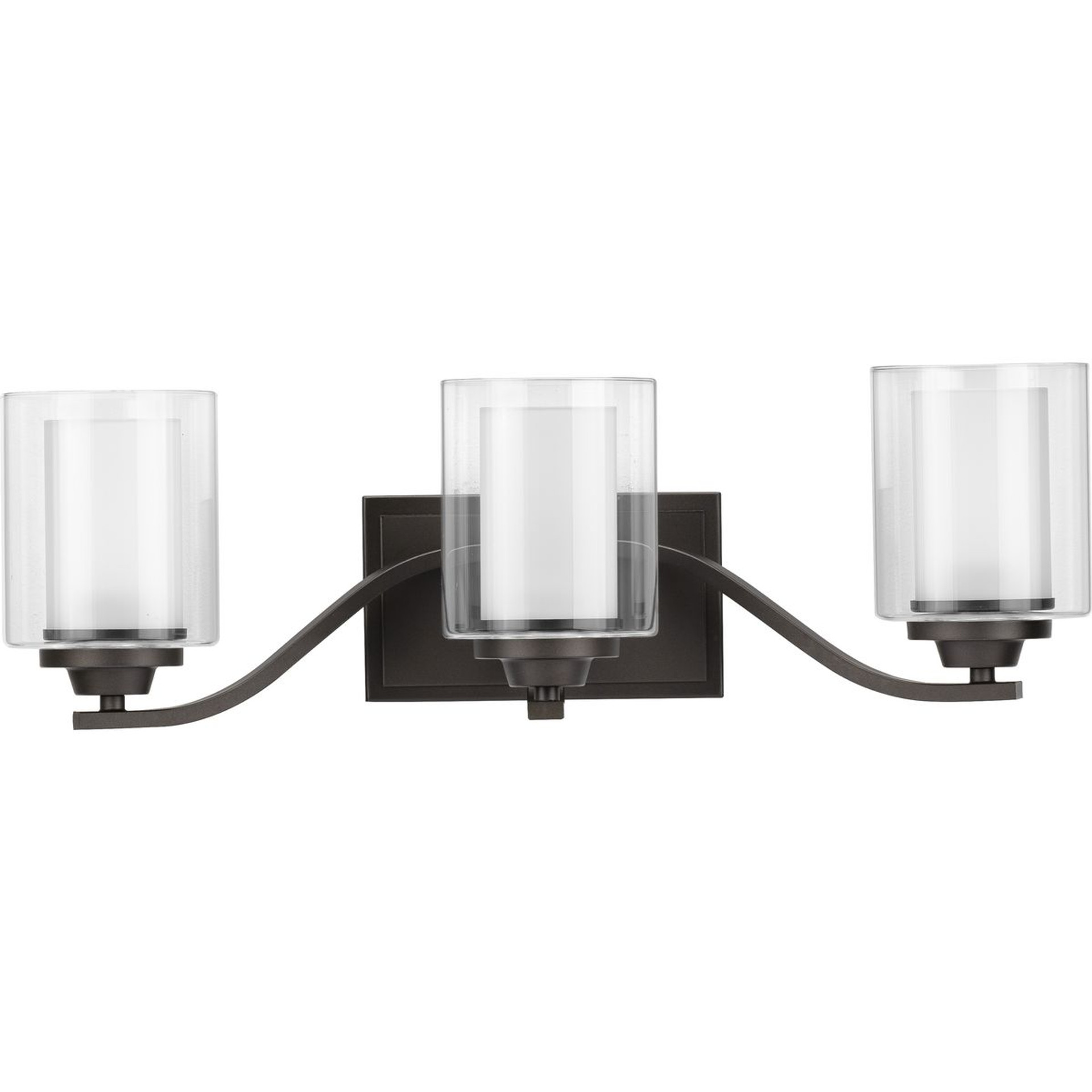 Progress Lighting Pendants Light - Tre Collection One-Light White White Metal Shade Coastal Pendant Light - Model P500052-030