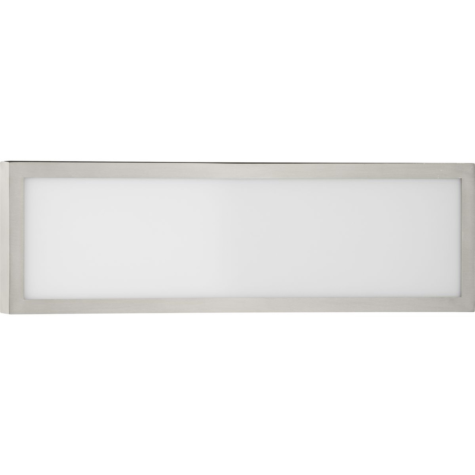 Progress Lighting Bath & Vanity Light - Everlume LED 16-inch Brushed Nickel Modern Style Bath Vanity Wall or Ceiling Light with Selectable 3000K/4000K Light Color - Model P300304-009-CS