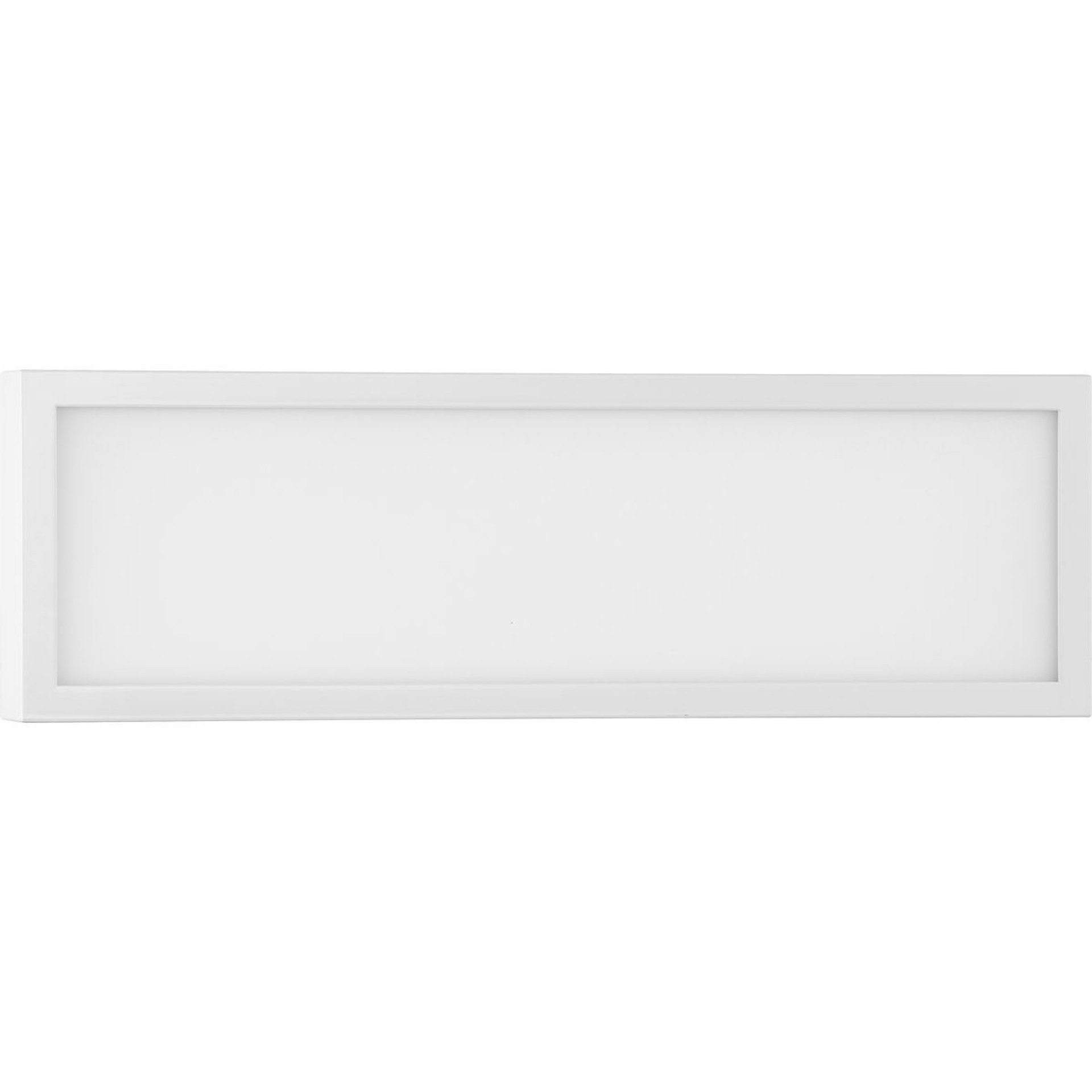 Progress Lighting Bath & Vanity Light - Everlume LED 16-inch Satin White Modern Style Bath Vanity Wall or Ceiling Light with Selectable 3000K/4000K Light Color - Model P300304-028-CS