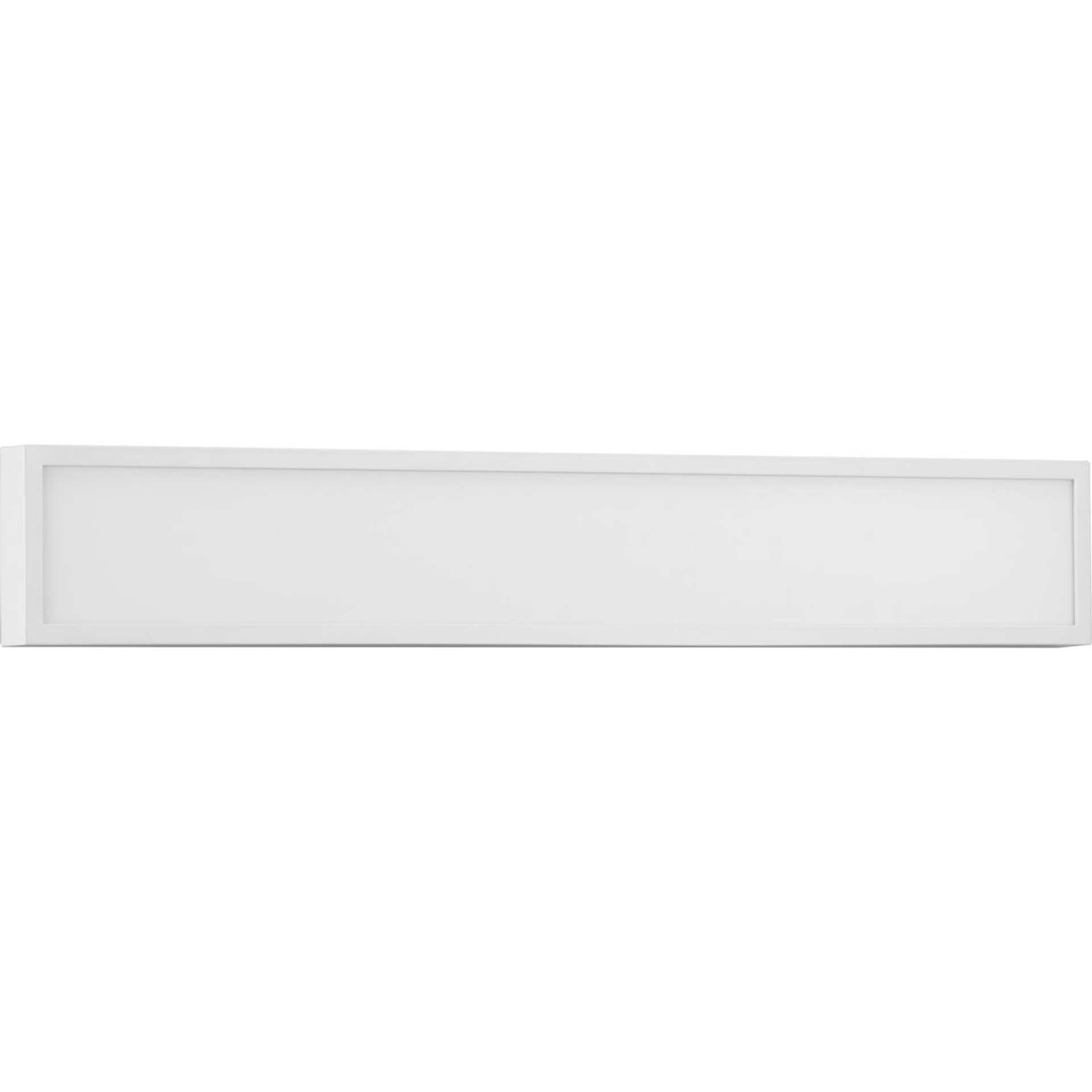 Progress Lighting Bath & Vanity Light - Everlume LED 32-inch Satin White Modern Style Bath Vanity Wall or Ceiling Light with Selectable 3000K/4000K Light Color - Model P300306-028-CS