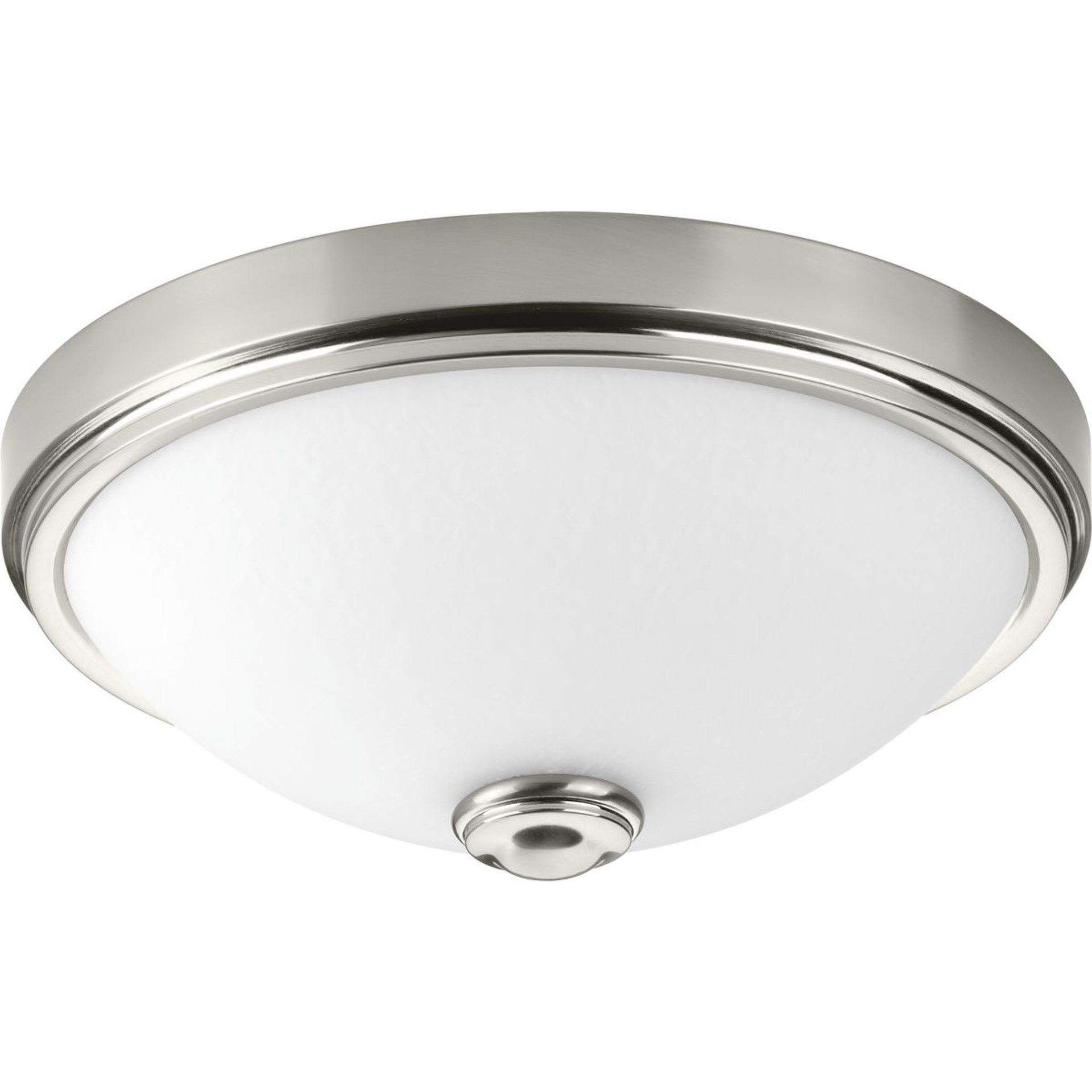Progress Lighting Close-to-Ceiling Light - One-Light 15" LED Linen Glass Flush Mount - Model P350007-009-30