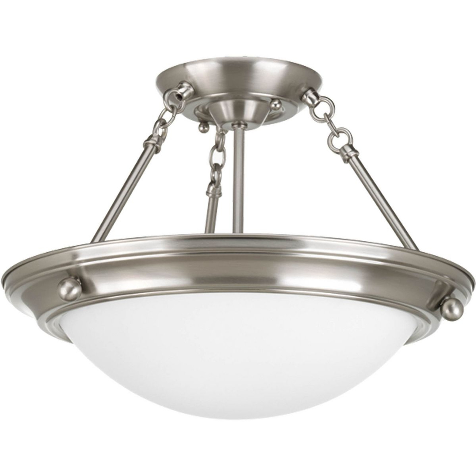 Progress Lighting Close-to-Ceiling Light - Eclipse Collection Two-Light 15-1/4" Close-to-Ceiling - Model P3567-09