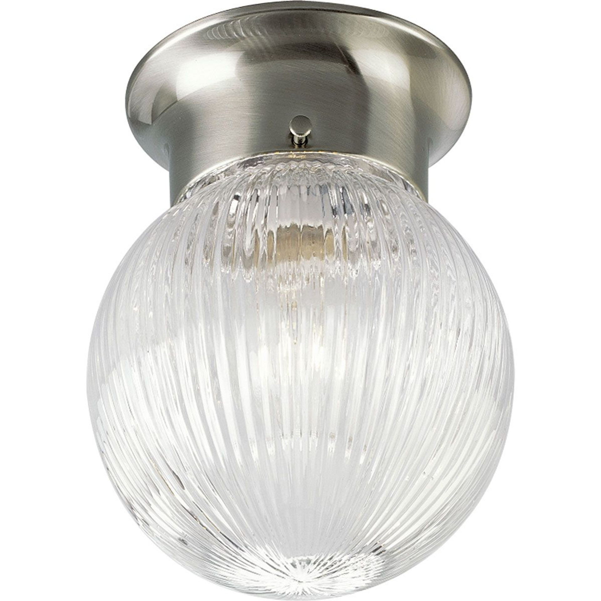 Progress Lighting Close-to-Ceiling Light - One-Light Glass Globe 6-3/8" Close-to-Ceiling - Model P3599-09