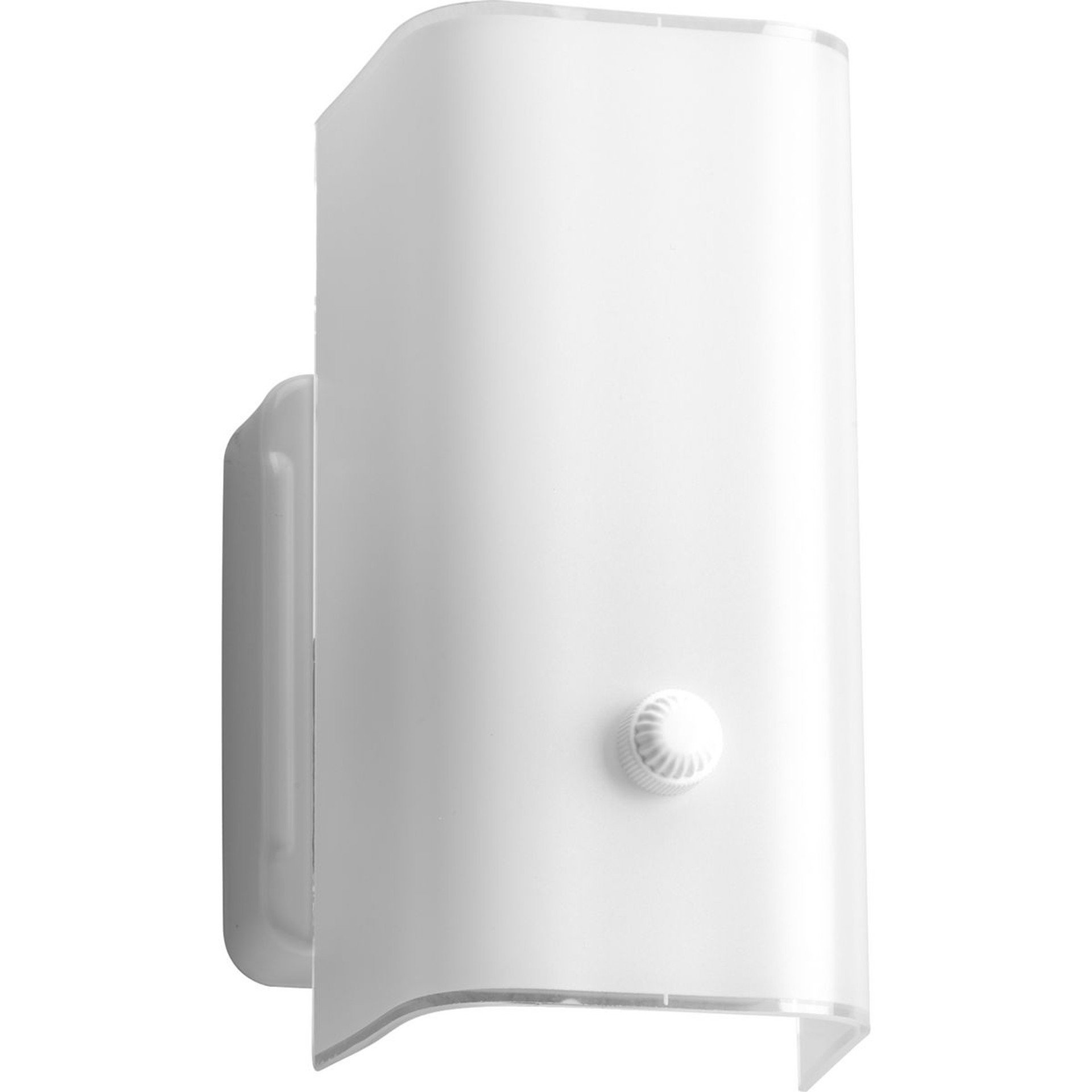 Progress Lighting Bath & Vanity Light - White Glass Collection One-Light White White Glass Transitional Bath Vanity Light - Model P3813-30